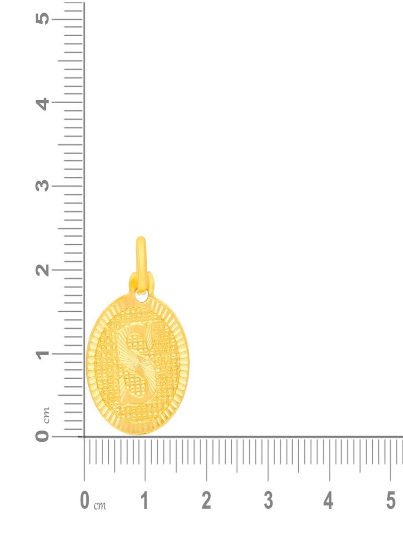 Malabar Gold and Diamonds 22k 916 Purity Gold Pendant for Women EMPN121SY  - Image 5
