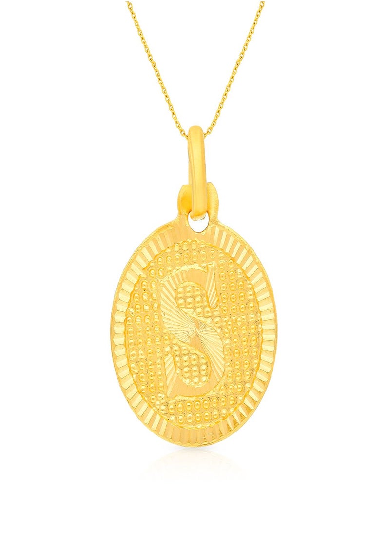 Malabar Gold and Diamonds 22k 916 Purity Gold Pendant for Women EMPN121SY  - Image 1