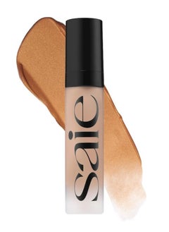 Saie Mini Glowy Super Gel - Sunglow - warm golden bronze , Lightweight Fresh Highlighter 15ml  - Image 1