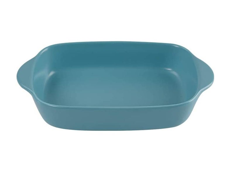 Trifecta Ceramics baking dish Matte-colored rectangular casserole dish with Handle for Oven Ceramic Baking Pan Lasagna Casserole Pan Individual Bakeware 9x5 inch (Blue Pack - 1) - Image 1