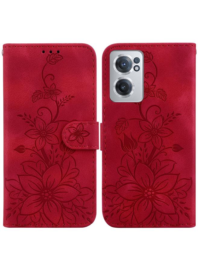 S-TOP Case For OnePlus Nord CE 2 5G Lily Embossed Leather Phone Case - Image 1