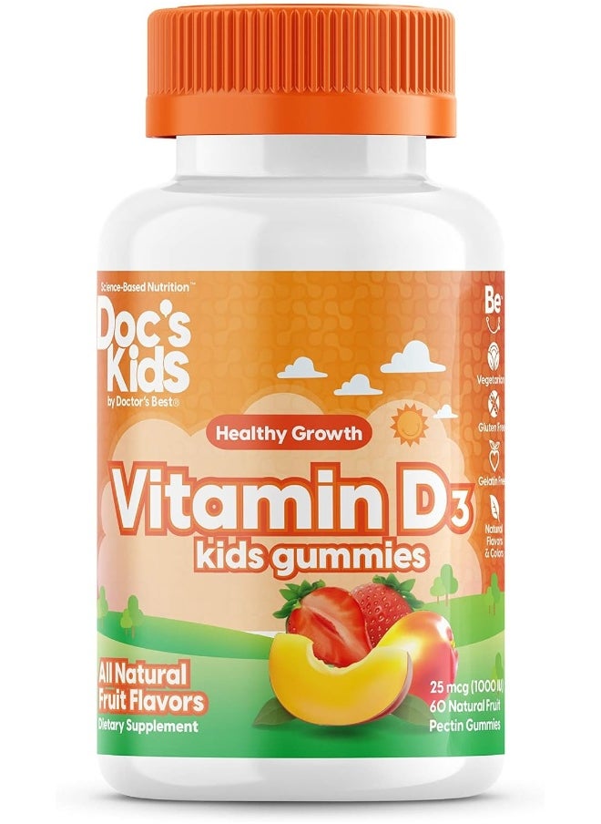 Doctor's BEST Doc'S Kids Children'S Vitamin D3 Gummies 1000Iu  - Image 1