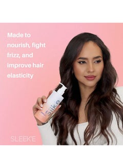 Sleek'e Silk'e Repair Leave-In Conditioner with Jojoba Oil, Aloe Leaf Extract, Prevent Breakage, Support Healthy Hair, All Hair Types, 250ml / 8.5oz  - Image 4
