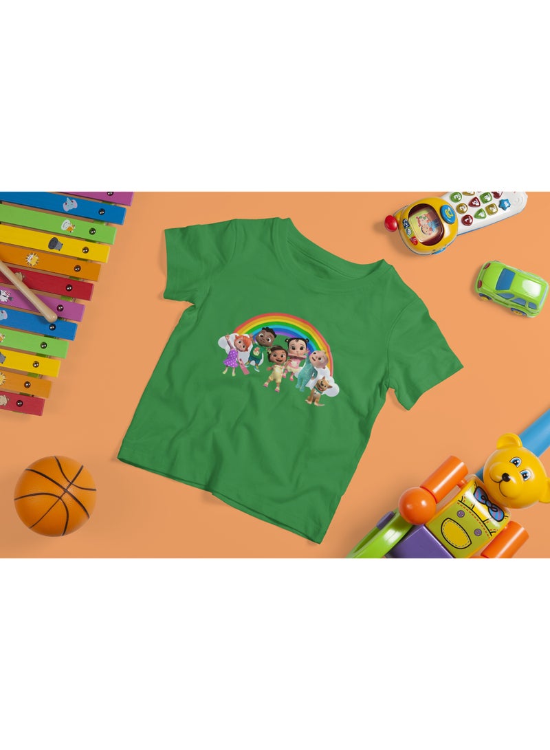 ZOOM Cocomelon Rainbow Friends Graphic Kids T-Shirt for Colorful Everyday Wear