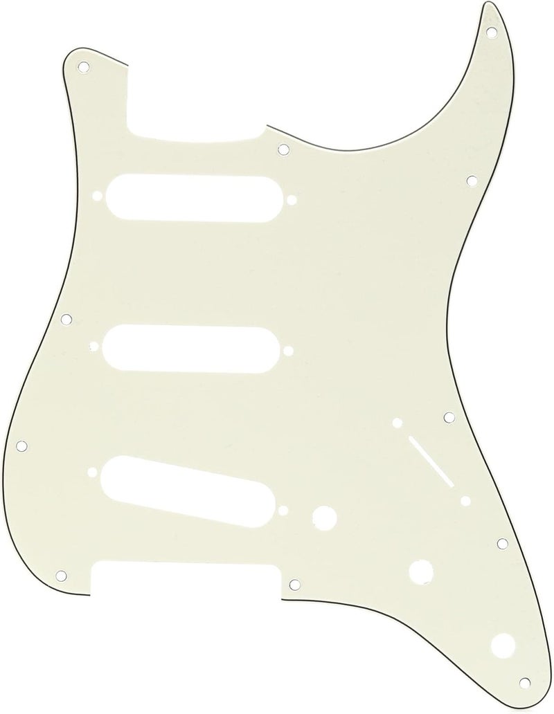Fender Stratocaster Electric Guitar Pickguard - 11 Hole Modern Design in White