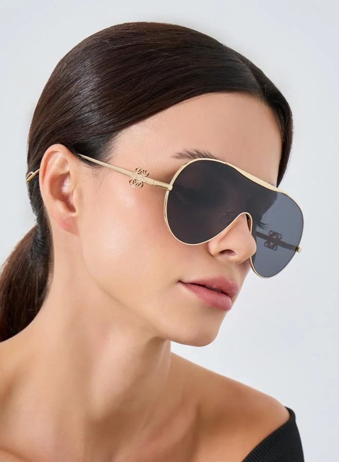 ستايلي Wide Aviator Sunglasses with Adjustable Nose Pads