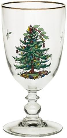 Spode CHRISTMAS TREE S4 PED GOBLET 960  - Image 4