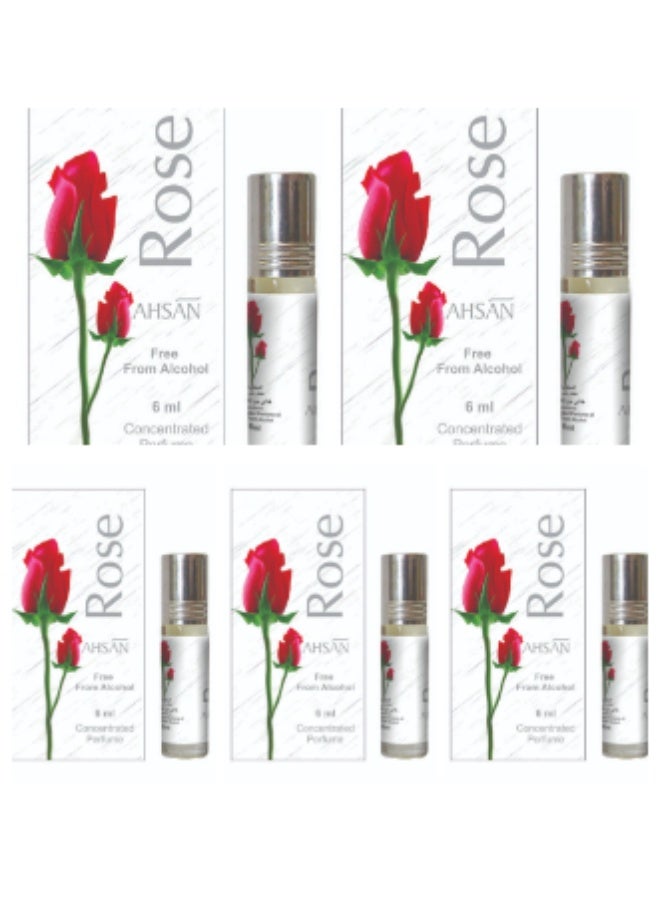 Rose Concentrated Perfume 6ml 5 pcs