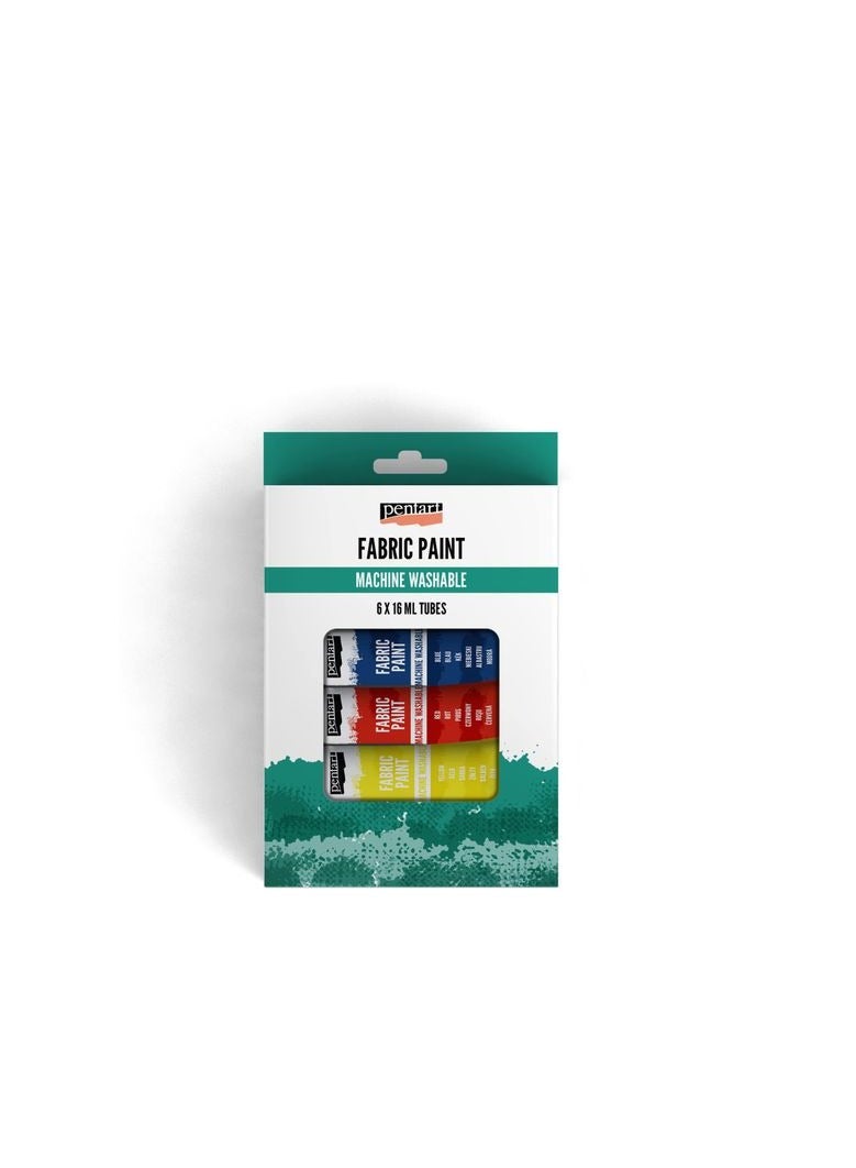 بينتارت طلاء قماش قابل للغسل في الغسالة 6 ألوان × 16 مل / أنبوب