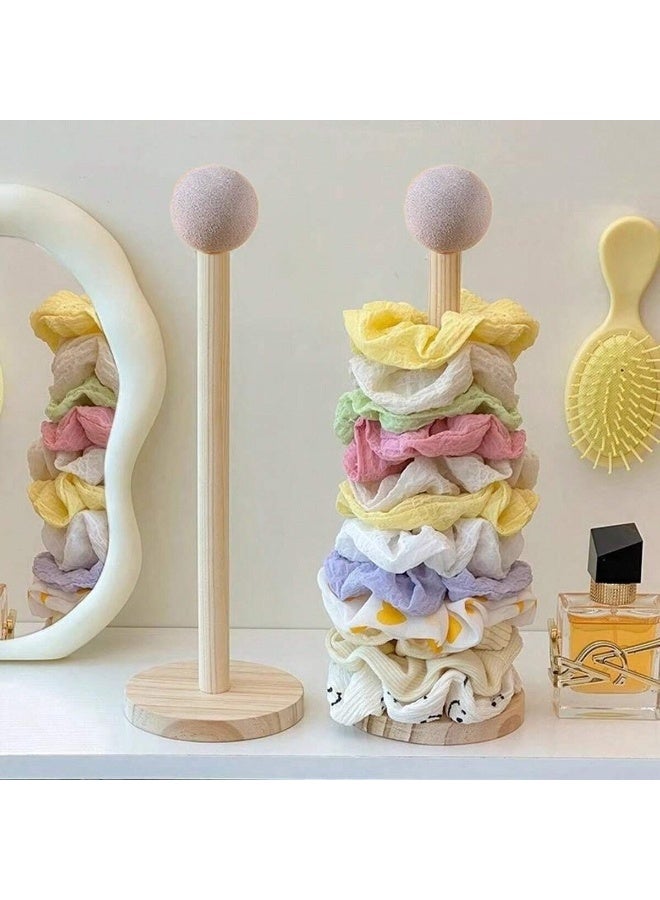 Miamia 1 pcs Large Wooden Organizer for Storing Hair Ties Hair Accessories and High-quality Hair Decorations Suitable for Organizing Hair Elastics Feathers Ribbons and More Perfect for Gender Reveal Parties Festivals Weddings Celebrations and Other Special Occasions An Ideal Gift for Colleagues Friends and Family and Also Great for Back-to-school Use  - Image 2