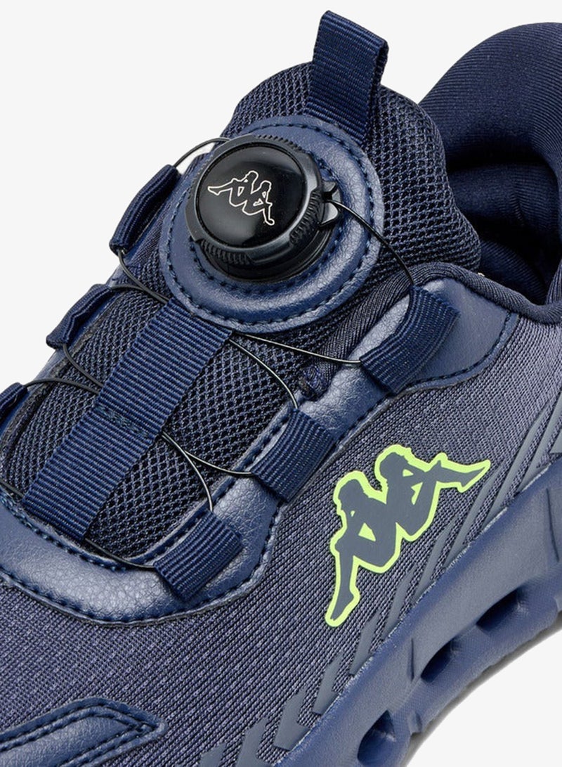 Kappa Boys' Logo Textured Sports Shoes with Rotating Buckle Closure - Image 4