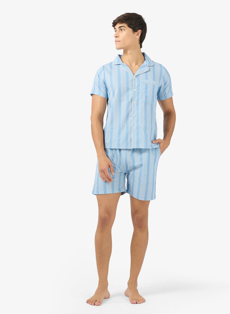 Seventy Five Nightwear Shirt & Shorts Set - Image 1