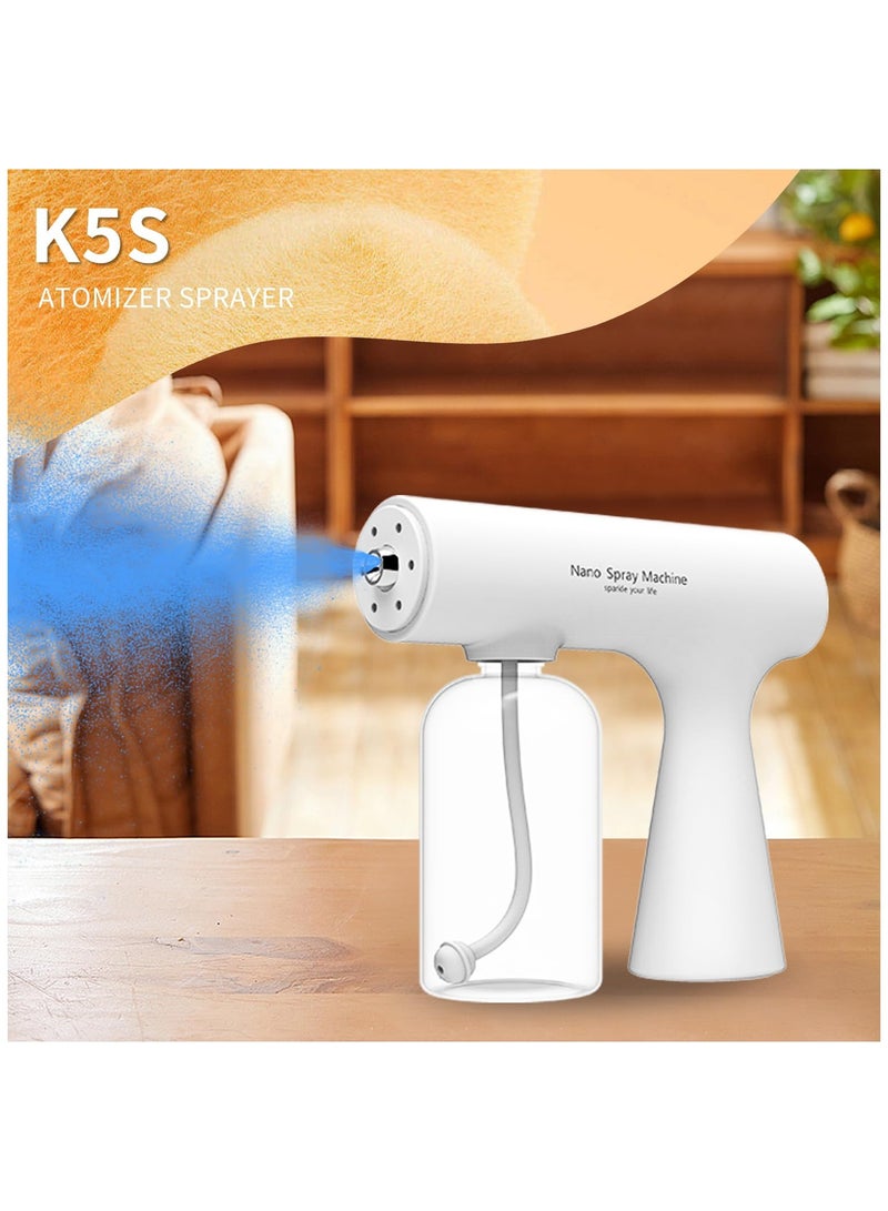 SOLARAE Handheld Humidifier, Atomizer Spraye, Rechargeable ULV Nano Sprayer, with Blue Light, Electrostatic ULV Atomizer Spraye, Electrostatic Portable Sprayer, Spray with Blue Light for Touchless Spray - Image 2