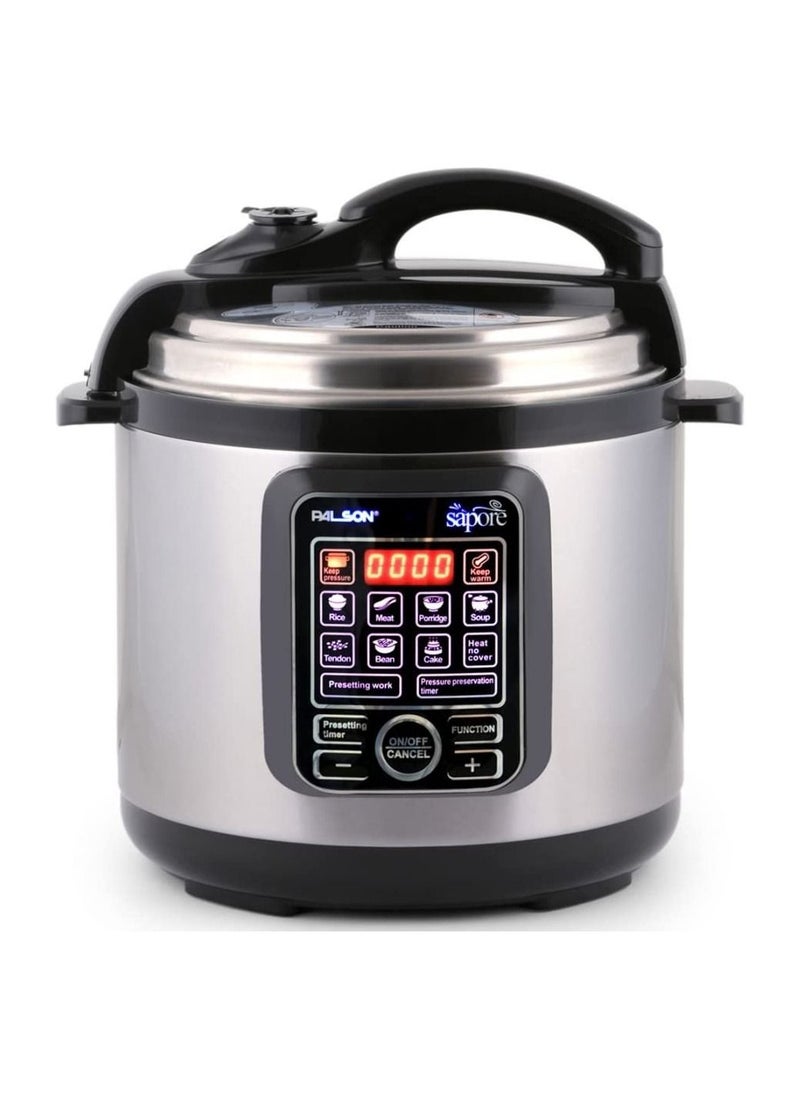 PALSON - Sapore Electric Pressure Cooker Silver 6 Litre 1000W 3 Year Warranty - Image 1