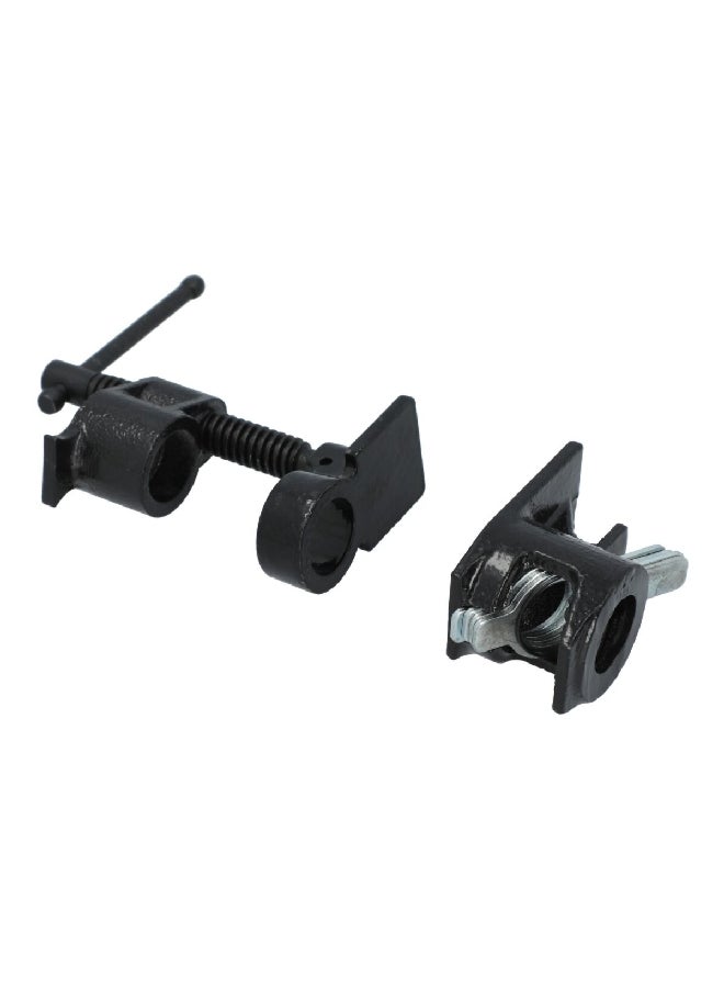 ACE Comfortable Grip Handle Adjustable Pipe Clamp Set Black 127 mm  - Image 2