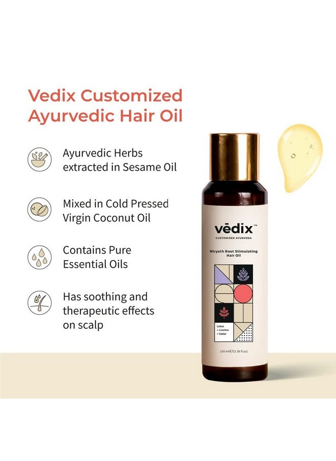 Vedix - Dry Hair Shampoo + Hair Oil Combo (Dry Scalp Straight Hair) - Image 1