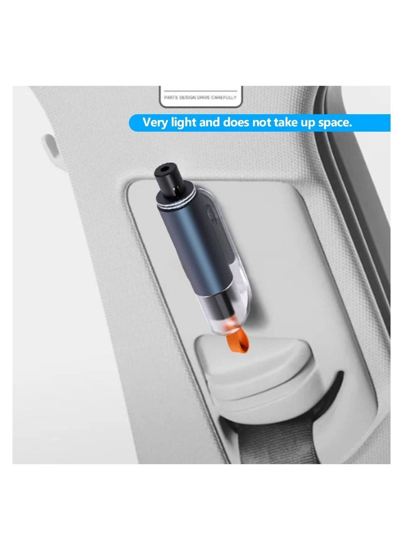 SYOSI Mini Car Window Breaker 2-in-1 Car Safety Hammer Seat Belt Cutter Spring Type Glass Breaker Emergency Life Key for Car 2 Pieces  - Image 3