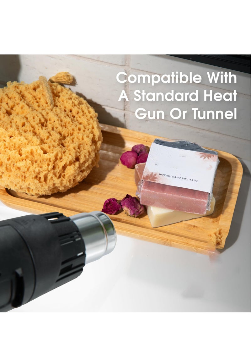 Excefore Shrink Bag, 100 Pcs Large Shrink Wrap Bags, Professional Grade Heat Shrink Wrap is Used to Store Wrap Embellished Items for Longer Life - Image 5