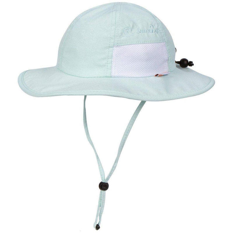 SwimZip Wide Brim Sun Hat | UPF 50+ Protection for Baby, Toddler, and Kids Mint Green - Image 1