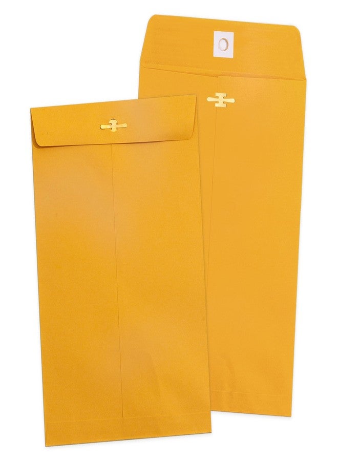 Goefun 6x9 Clasp Envelopes - 100 Pack, Goefun Yellow Manilla Envelopes 6x9, 100GSM Heavy Kraft Paper, for Business, Legal, Office - Image 1