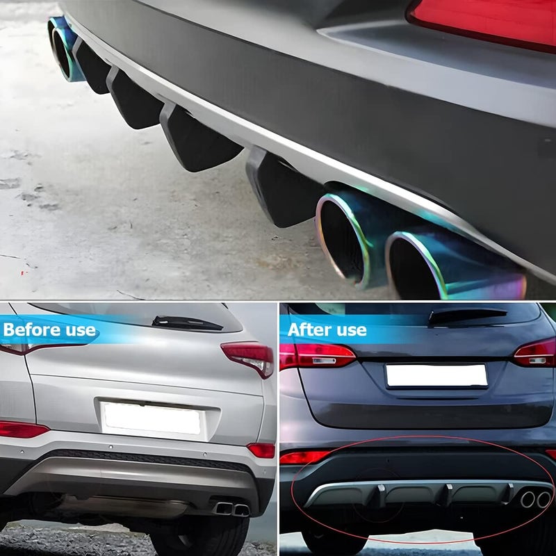 AICEL 4pcs Car Rear Bumper Diffuser Spoiler - Image 5