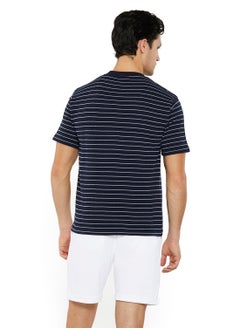 NAUTICA Striped Regular Fit Premium Cotton Crew Neck T-shirt  - Image 3