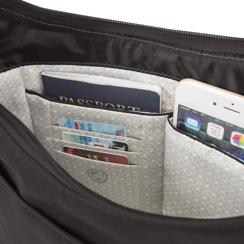 Travelon Anti-Theft Essentials East/West Hobo Bag, Black - Image 5