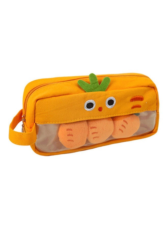 NIBEMINENT Easy To Pull Pencil Pouch Orange