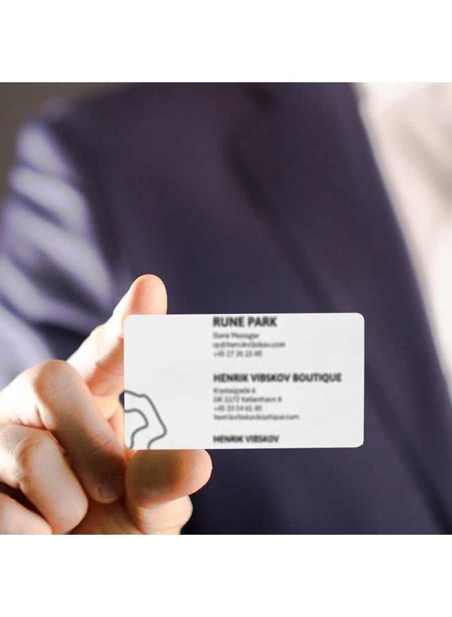 VANRA Premium Blank PVC Cards for Photo ID Badge Printers CR80 30 Mil White Plastic Card for Standard ID Cards and Identification Badges (100 Pack) - Image 5