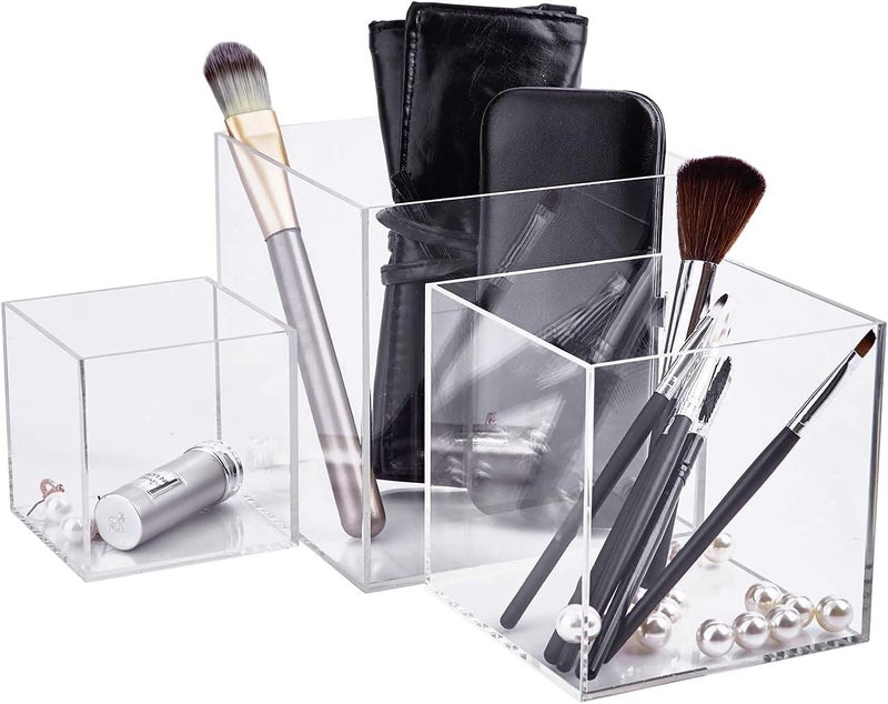 Cliselda 3pcs Clear Acrylic Display Boxes, Cube Stand Risers Showcase, 5 Sided Display Case for Collectibles Action Figures Toys | Display Case Plastic Box Perspex Stand, Dustproof Protection Showcase for Action Figures, Toys, Collectibles - Image 4