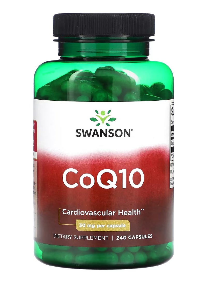 سوانسون، مرافق الإنزيم Q10، 30 ملجم، 240 كبسولة