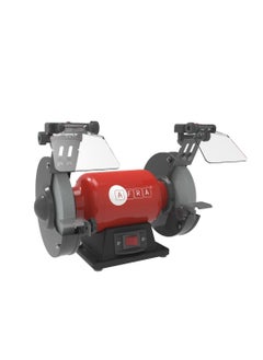 AFRA AFRA Bench Grinder, 150x20mm, 400W, 2980RPM Silent Induction Motors With Ball Bearing, Adjustable Eye Shield and Spark Deflector, LED Light With Independent Switch, AFT-20-150BGRD, 1-Year Warranty 