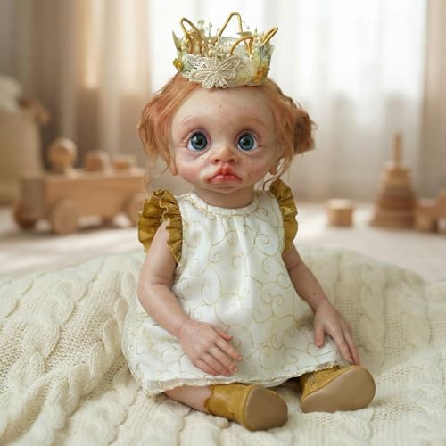 iCradle Reborn Baby Dolls 17 Inch Fairy Lifelike Handmade Elf Baby Doll Girl Reborn Fantasy Art Collectible Angel Baby Dolls Lovely Fariy Toy for Child - Image 1