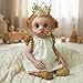 iCradle Reborn Baby Dolls 17 Inch Fairy Lifelike Handmade Elf Baby Doll Girl Reborn Fantasy Art Collectible Angel Baby Dolls Lovely Fariy Toy for Child - Image 2