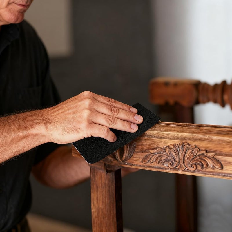 MAXMAN Sandpaper Assortment 80 100 120 150 180 240 Grit 24PCS, Wet Dry Sandpaper Sheets 9 x 11 Inches, Silicon Carbide Abrasive Sand Paper for Wood Furniture Finishing, Metal Sanding, Automotive Polishing - Image 4