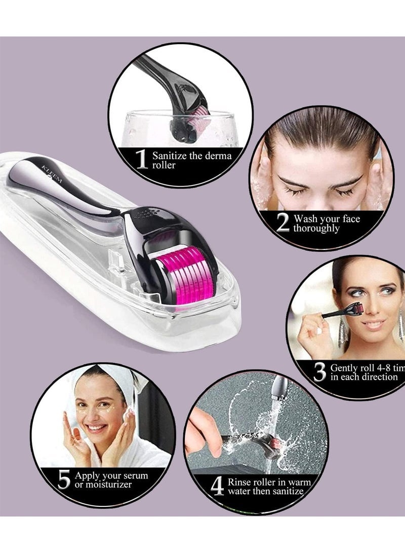 NEEDLES Microneedle Derma Roller for Hair Regrowth & Skin Therapy – 0.50mm Needle | Anti Hair Loss & Collagen Stimulation System - Image 5