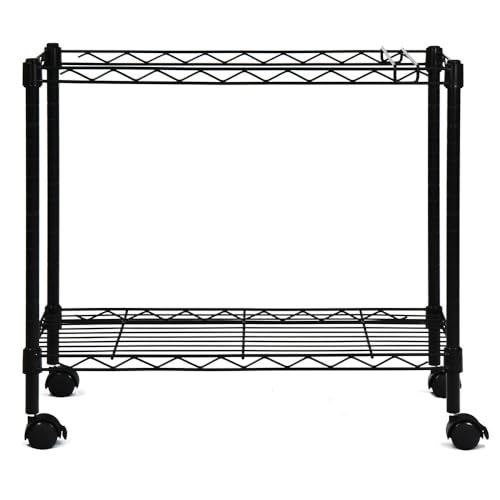 Oceanstar Portable 1-Tier Metal Rolling File Cart, Black,24 in - Image 5