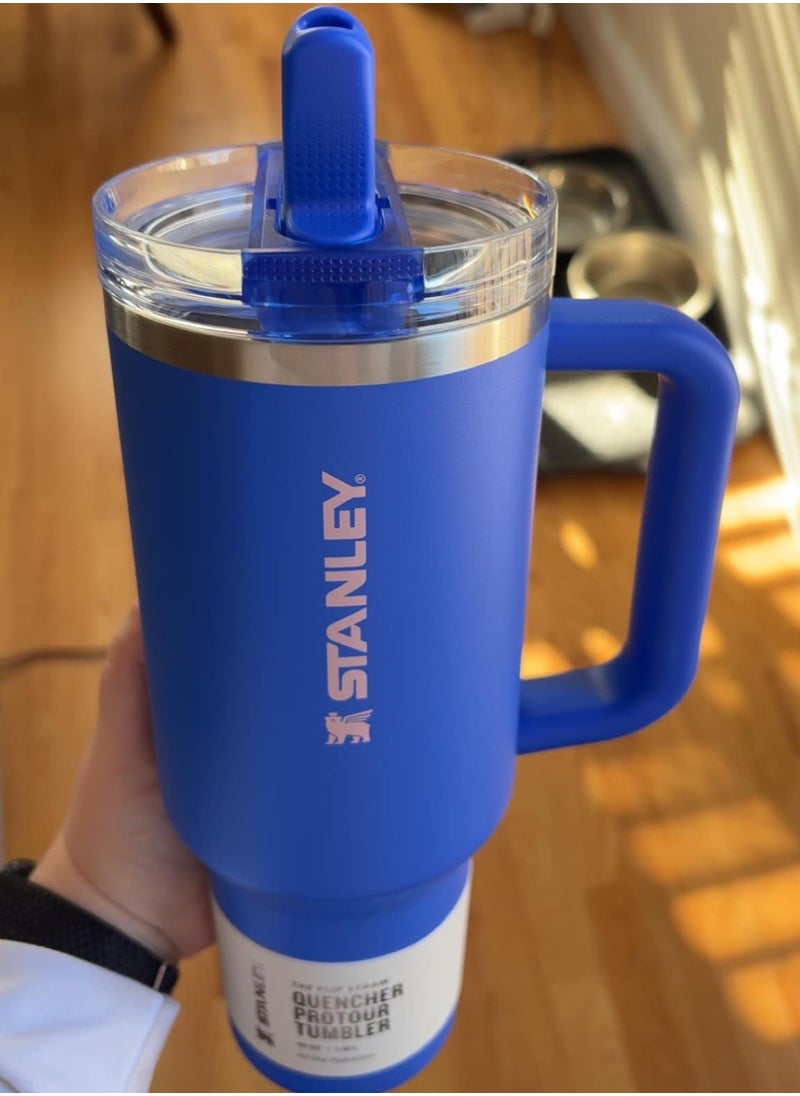 Stanley - THE QUENCHER PROTOUR FLIP STRAW TUMBLER 40 OZ Royal Blue - Image 1