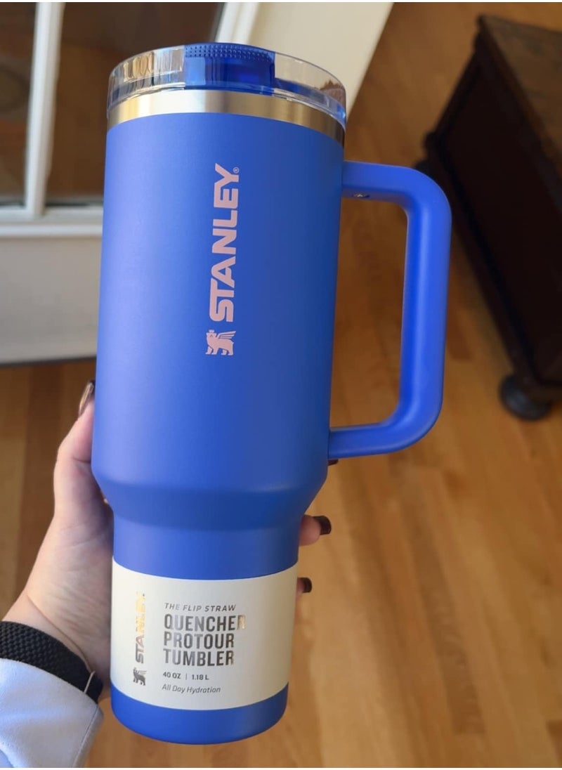 Stanley - THE QUENCHER PROTOUR FLIP STRAW TUMBLER 40 OZ Royal Blue - Image 1