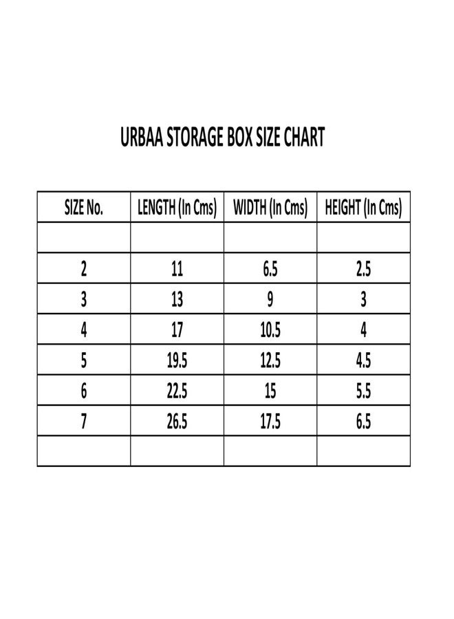URBAA Small Storage Boxes container with Lock Lid,Jewellery Case Organiser(PUREPACK234567), (Size No. -2,3,4,5,6,7) Set Of 6 boxes - Image 5