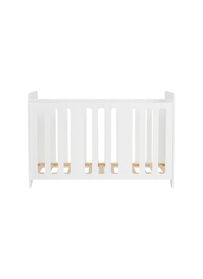 Kinderkraft Stello Wooden Cot White  - Image 1