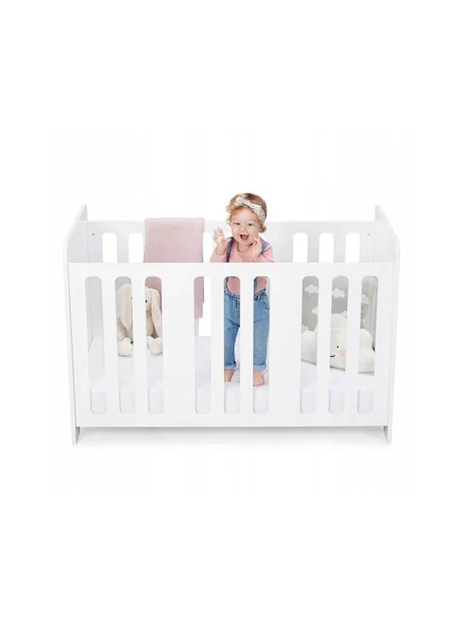 Kinderkraft Stello Wooden Cot White