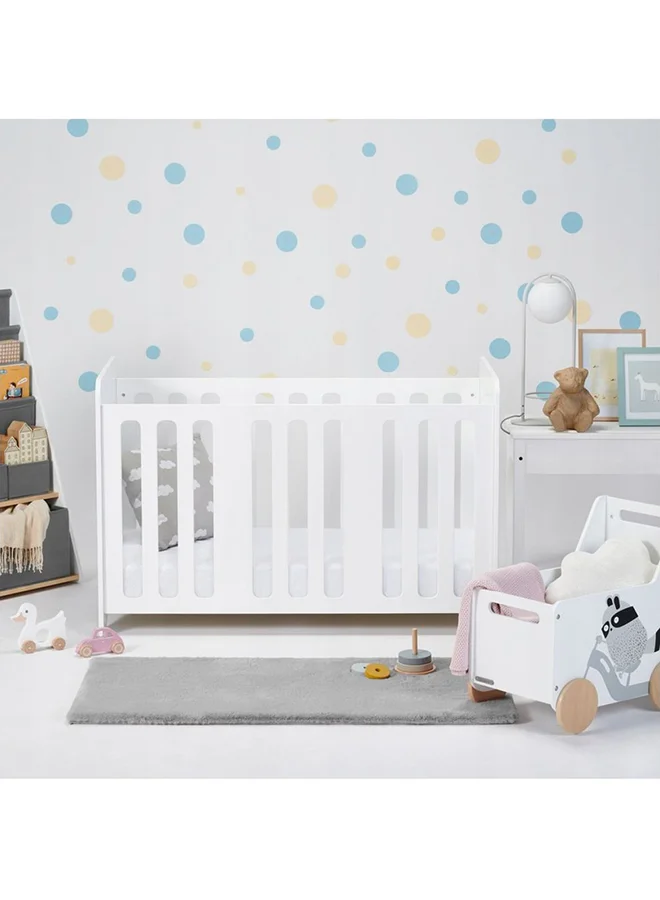 Kinderkraft Stello Wooden Cot White