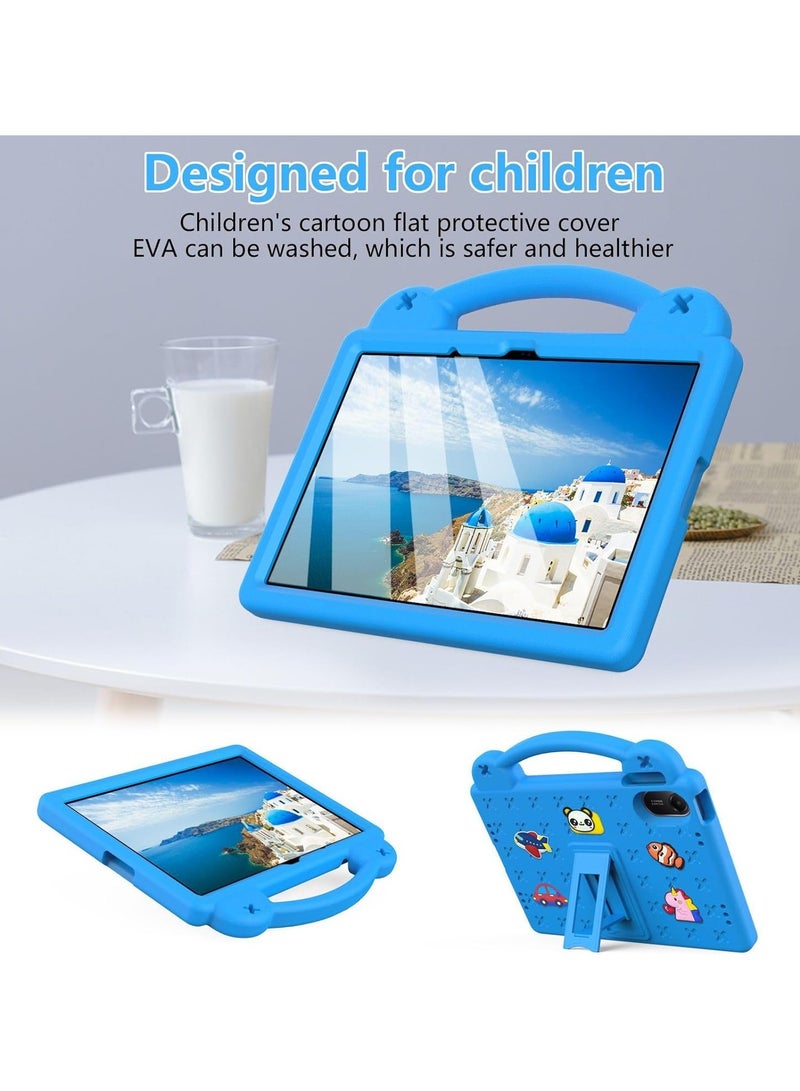 Kids Case Compatible with Xiaomi Redmi Pad 2 2025 /Redmi Pad SE 2025 (11 inch), Shockproof Case with Shoulder Strap and Handle Stand (Sky Blue) - Image 2