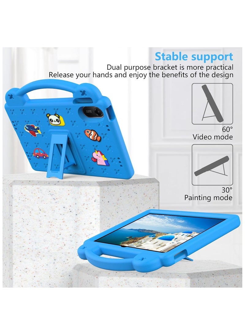 Kids Case Compatible with Xiaomi Redmi Pad 2 2025 /Redmi Pad SE 2025 (11 inch), Shockproof Case with Shoulder Strap and Handle Stand (Sky Blue) - Image 3