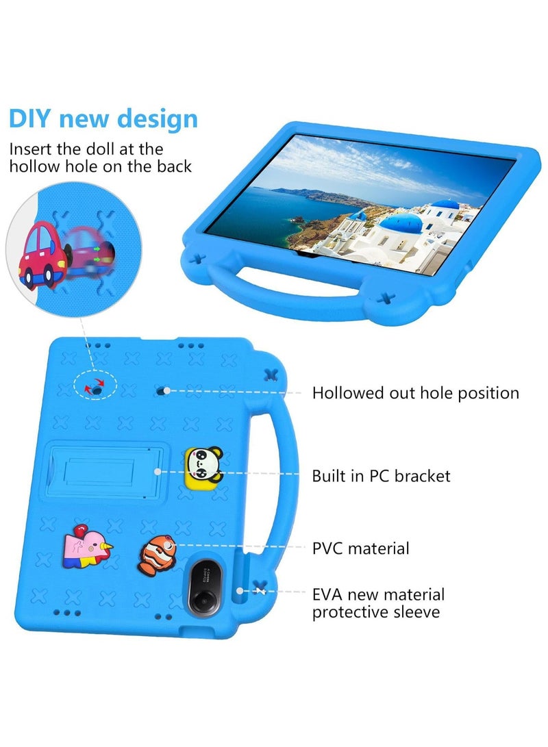 Kids Case Compatible with Xiaomi Redmi Pad 2 2025 /Redmi Pad SE 2025 (11 inch), Shockproof Case with Shoulder Strap and Handle Stand (Sky Blue) - Image 5