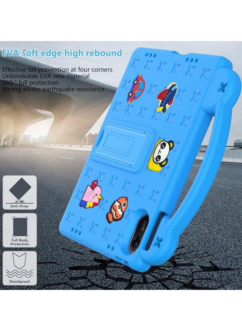Kids Case Compatible with Xiaomi Redmi Pad 2 2025 /Redmi Pad SE 2025 (11 inch), Shockproof Case with Shoulder Strap and Handle Stand (Sky Blue) - Image 4