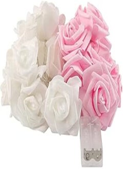 Eurobuy Eurobuy Valentines Day Decorations Rose Lights,Rose Flower Fairy String Light,10ft 20 LEDs Battery Operated Night Light,for Kids Bedroom,Mirror,Walls,Windows,Wedding(Batteries Not Included) (Pink) 