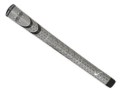 Super Stroke SuperStroke Cross Comfort Golf Club Grip, Gray/Black (Midsize) | Soft & Tacky Polyurethane That Boosts Traction | X-style Surface & Non-Slip | Swing Faster & Square the Clubface More Naturally - Image 2