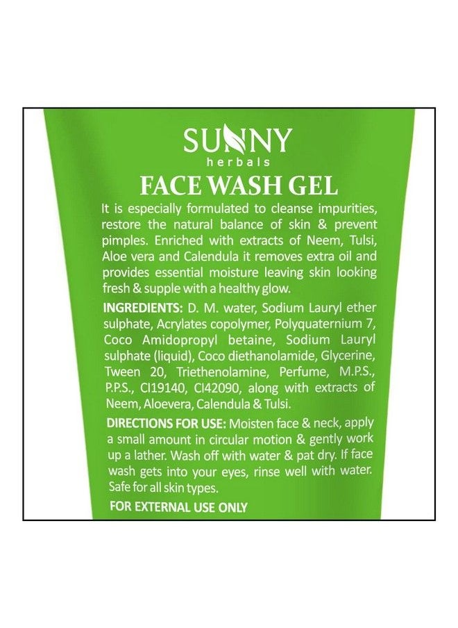 Sunny - Neem Face Wash Gel(110Gm) & Mud Pack(150Gm) ; Prevents Pimples & Removes Extra Oil ; Moisturizes & Gives Fresh & Supple Skin ; Reduces Aging Lines & Dark Patches Keeps Skin Smooth & Radiant - Image 1